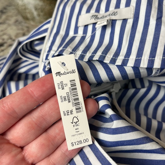 NWT Madewell Striped Skirt - Picture 6 of 8
